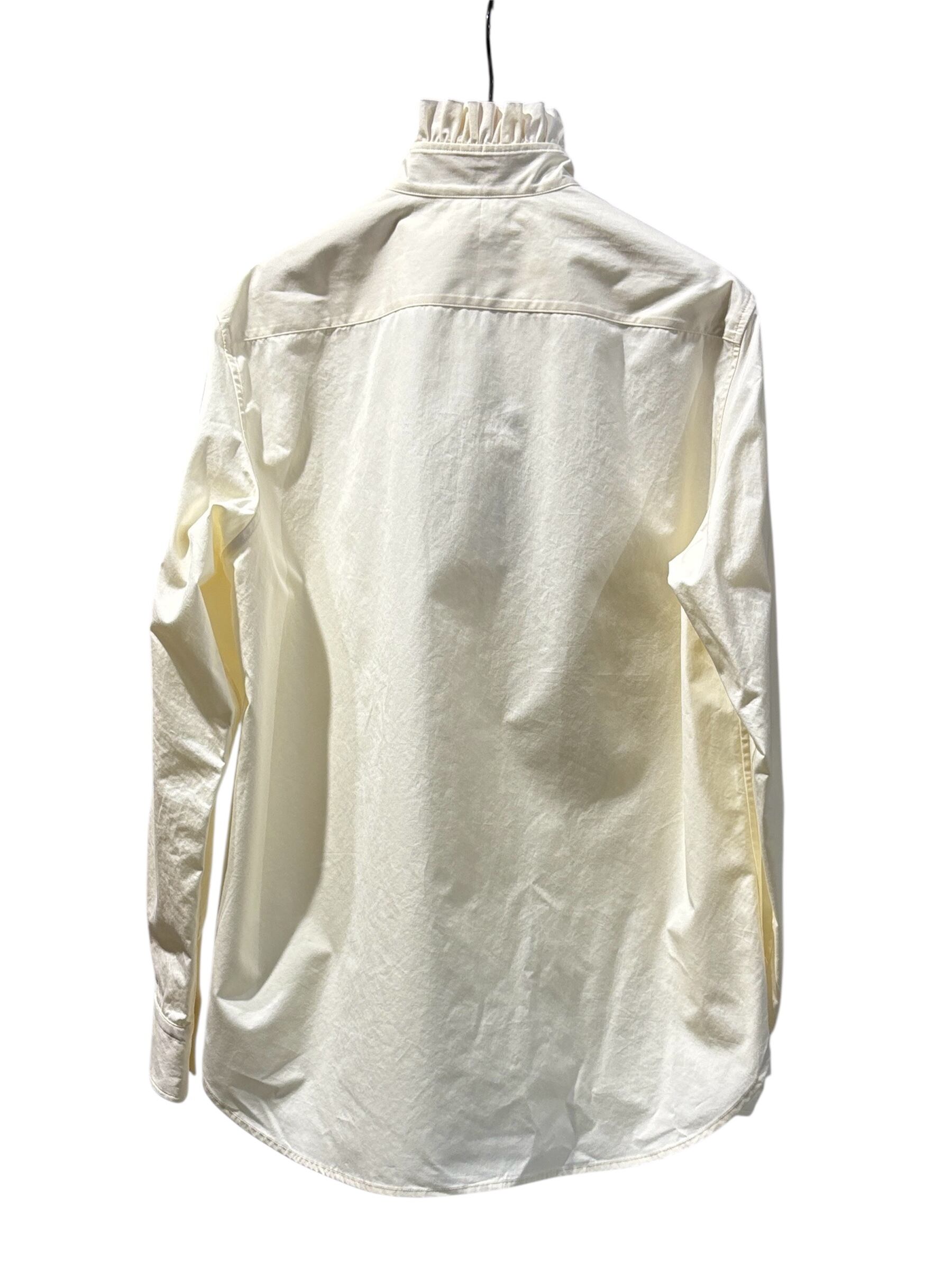 トップス MASU 26SS ZIP-UP FRILL COLLAR SHIRT 44 26SS】MASU エムエーエスユー / ZIP-UP FRILL COLLAR SHIRT / フリル