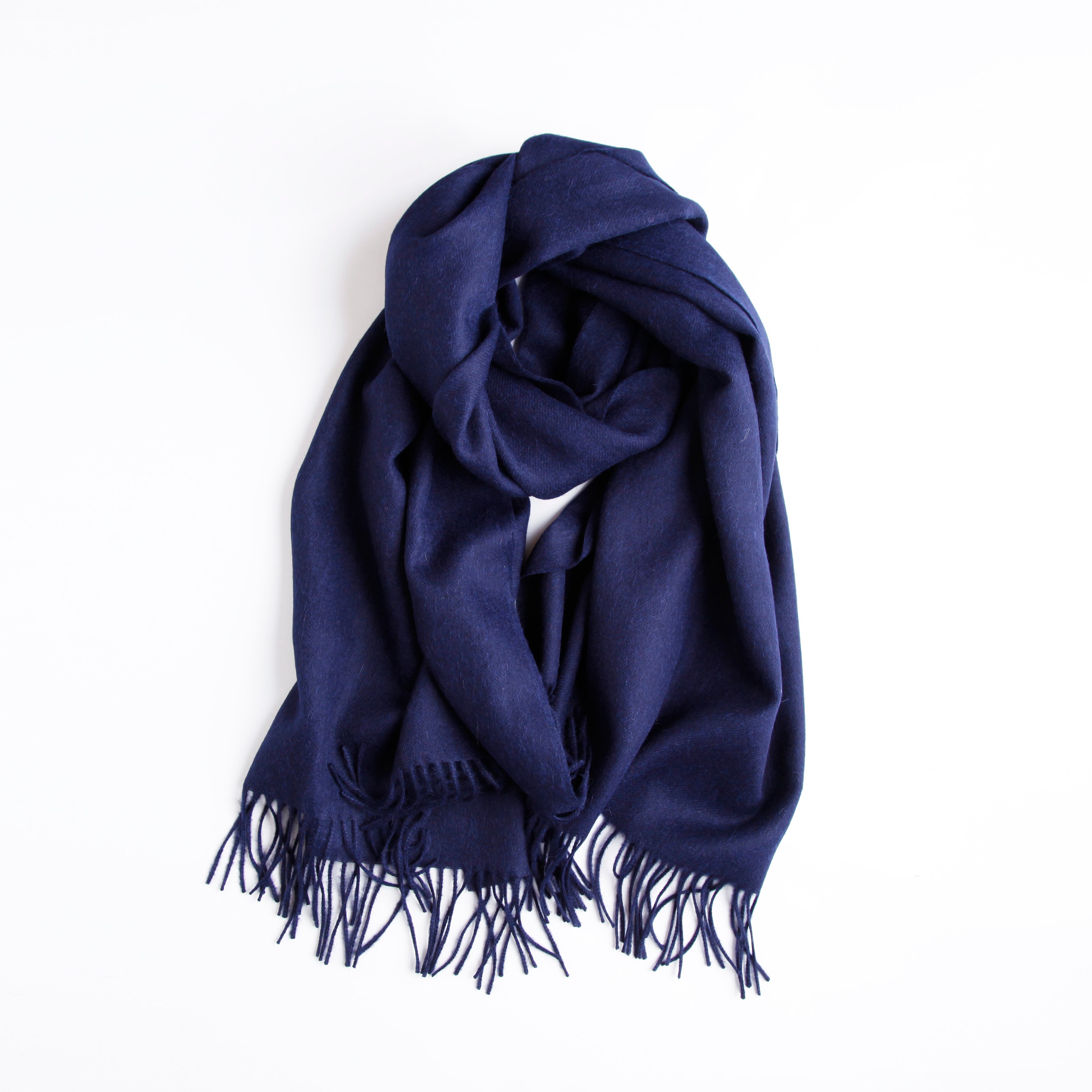 THE INOUE BROTHERS／Brushed Scarf／Navy | BONDO／ボンド