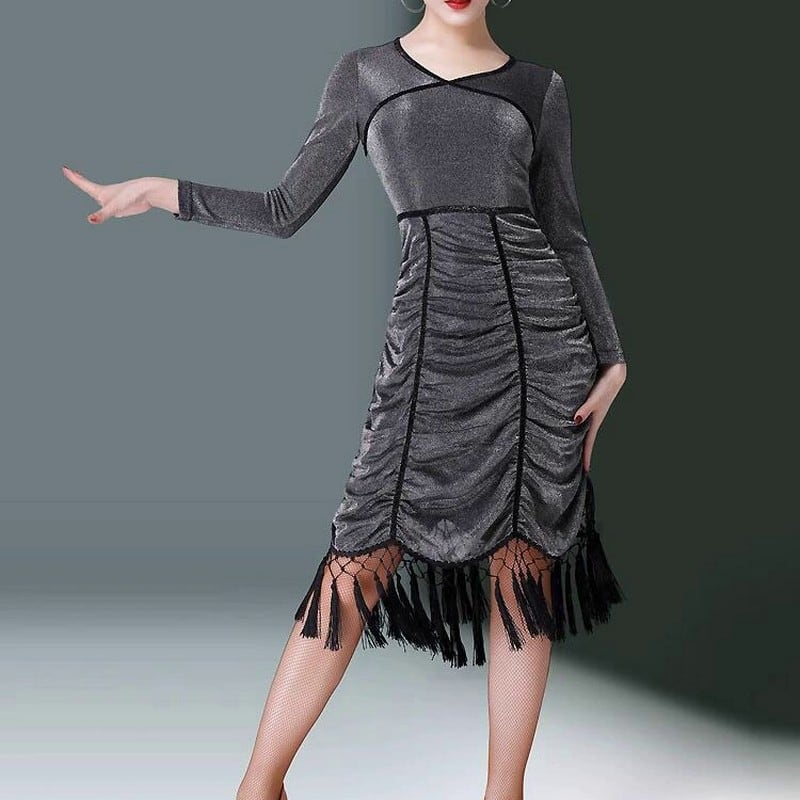 グレイッシュエレガンス・フリンジドレス ds0946