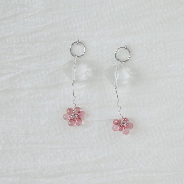 ²⁸  clear × pink × twist ︴accessory