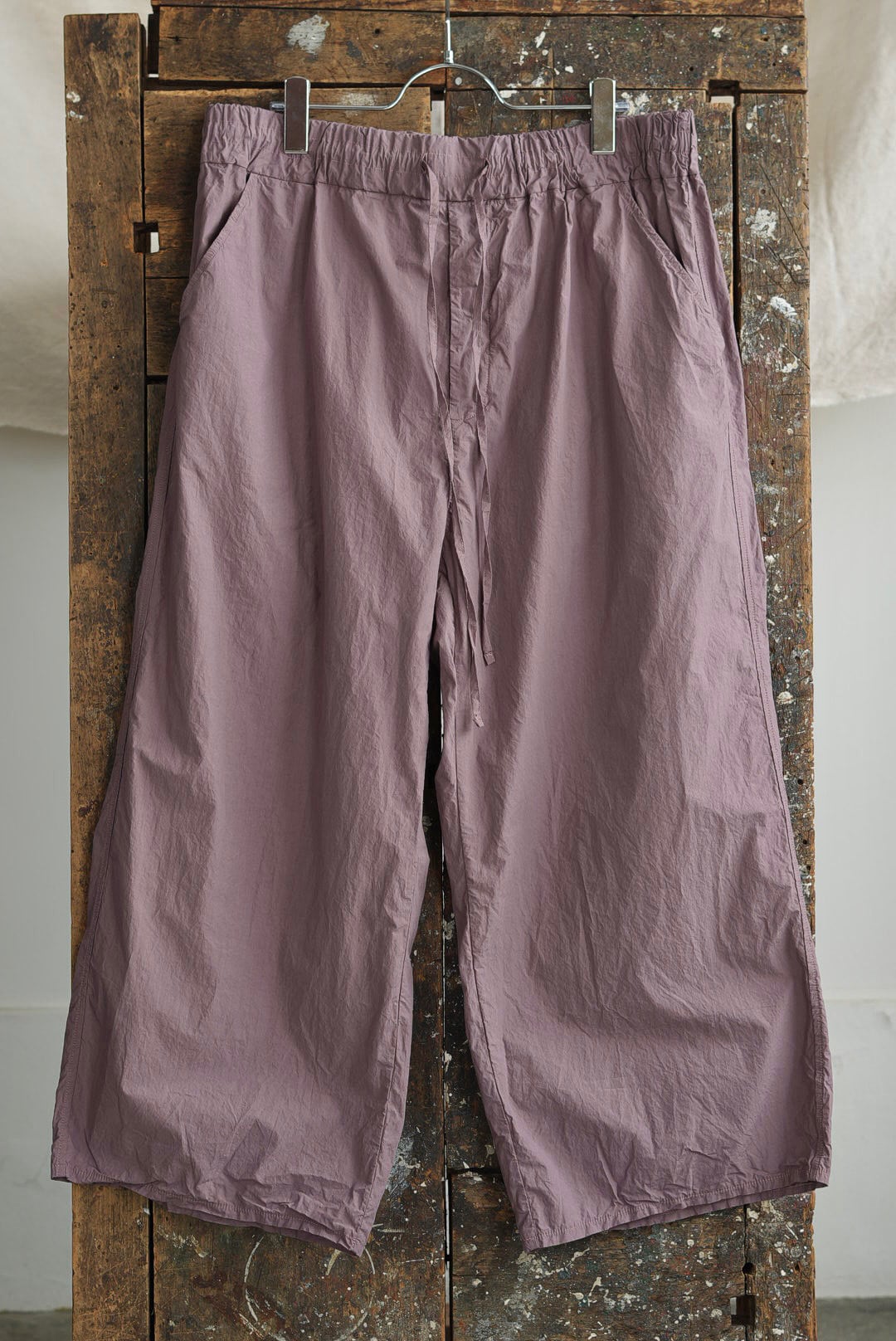 ALBUM DI FAMIGLIA - 23_178 WIDE&SHORT TROUSERS TC / MAUVE