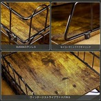 ビンテージデスク収納ラック トレイペーパーラック メタルドキュメントトレイ