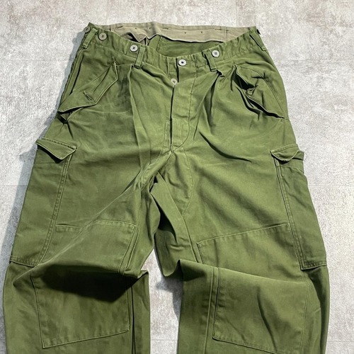 60-80s スウェーデン軍 実物 M-59 フィールドパンツ C 150 w31 詳細写真4