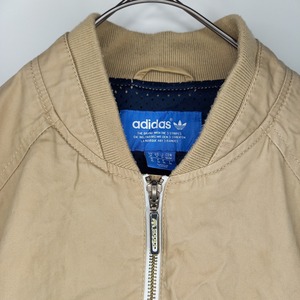 アディダス　オリジナルス　コットン　ジャケット　ブルゾン　MA-1　ベージュ