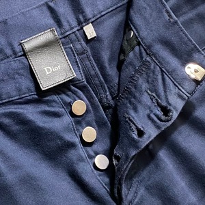 DIOR HOMME navy stretch skinny pants