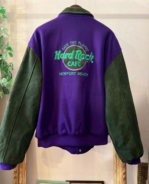 "HARD ROCK CAFE"  stadium jacket 【XL 】