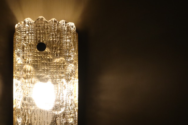 Carl Fagerlund「Wall lamp by Lyfa/Orrefors Model Gefion」