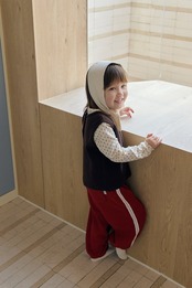 韓国子供服 / 26Autumn / 〖取寄〗MOME / ソフトフラワーTシャツ / キッズ服 /ナチュラル服 / 秋服 *XS~XL*
