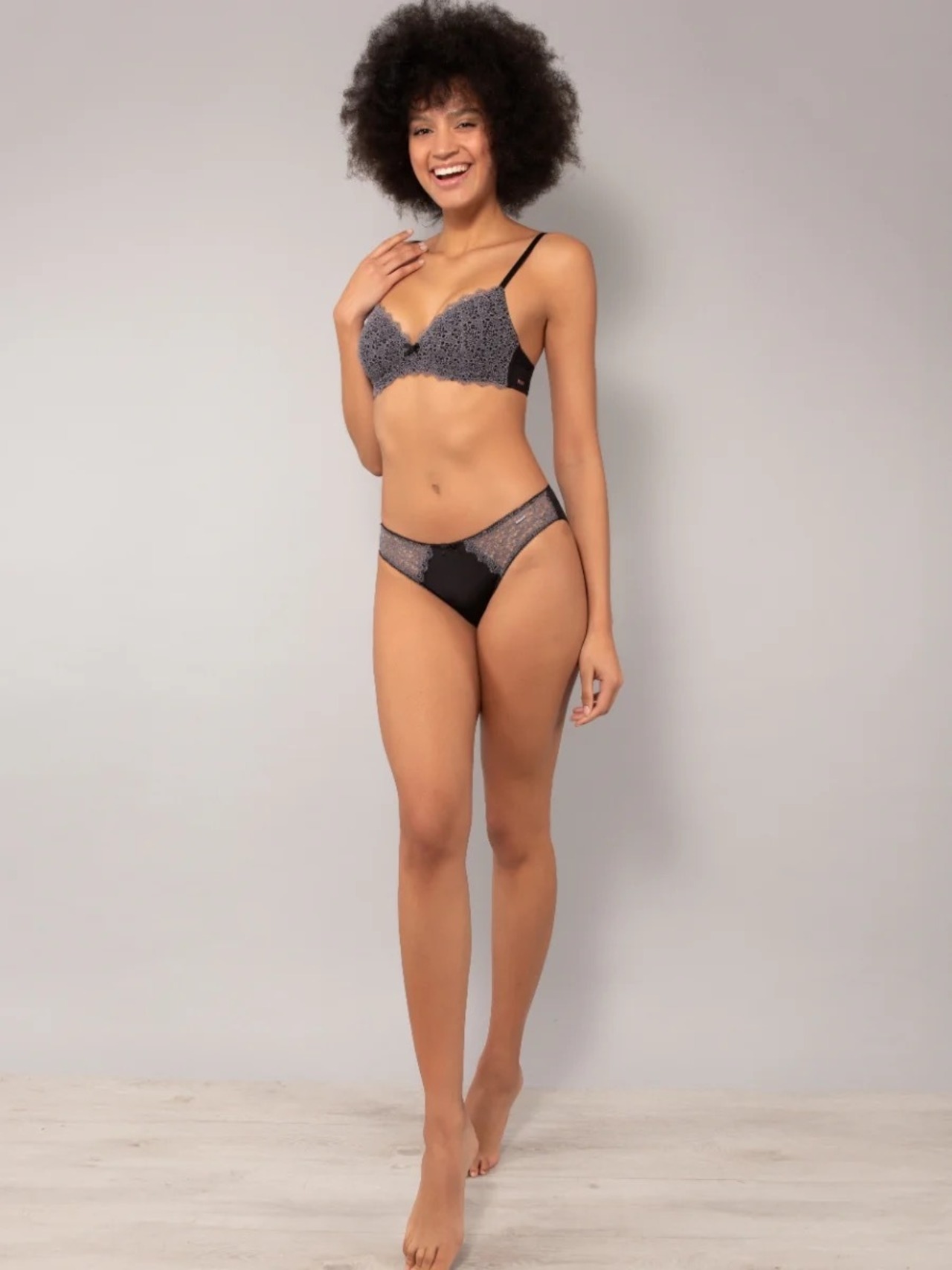 Macramè 【上下セット】ブラック 1B &1サイズ ヴェルデッシマ