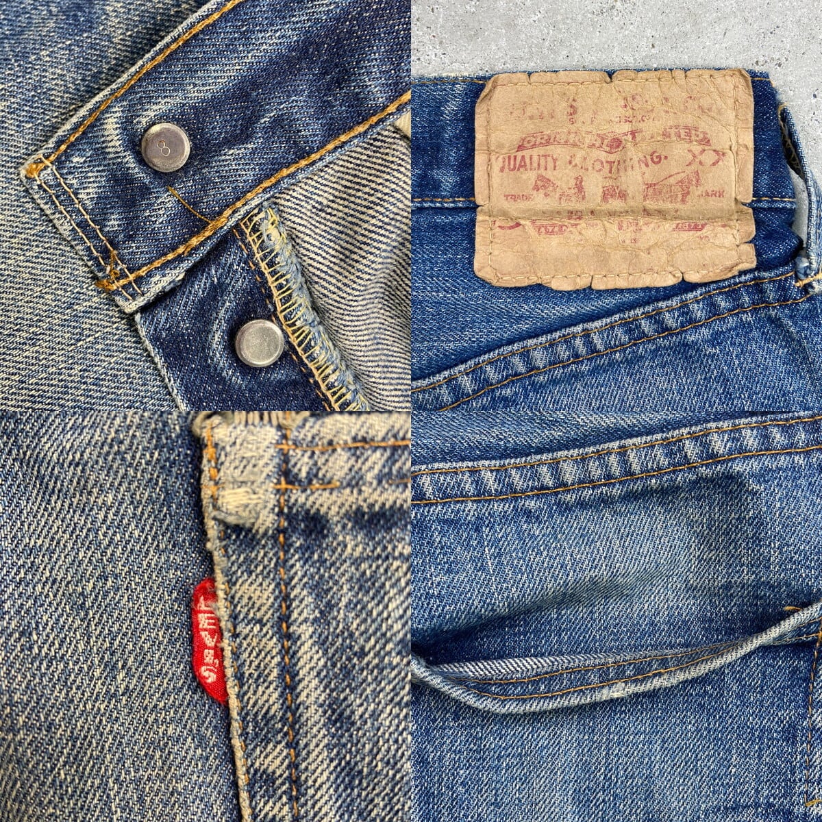 60年代 USA製 Levi's リーバイス 501 BIG E ストレート デニムパンツ
