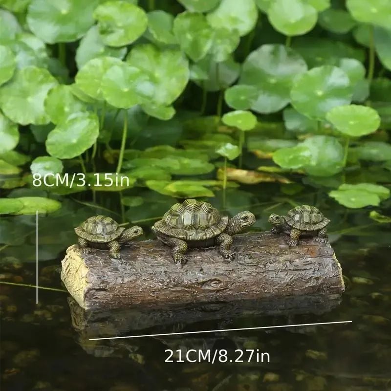 カメのオブジェ 池の装飾 フローティング 水に浮かぶ カメ 亀 池 庭