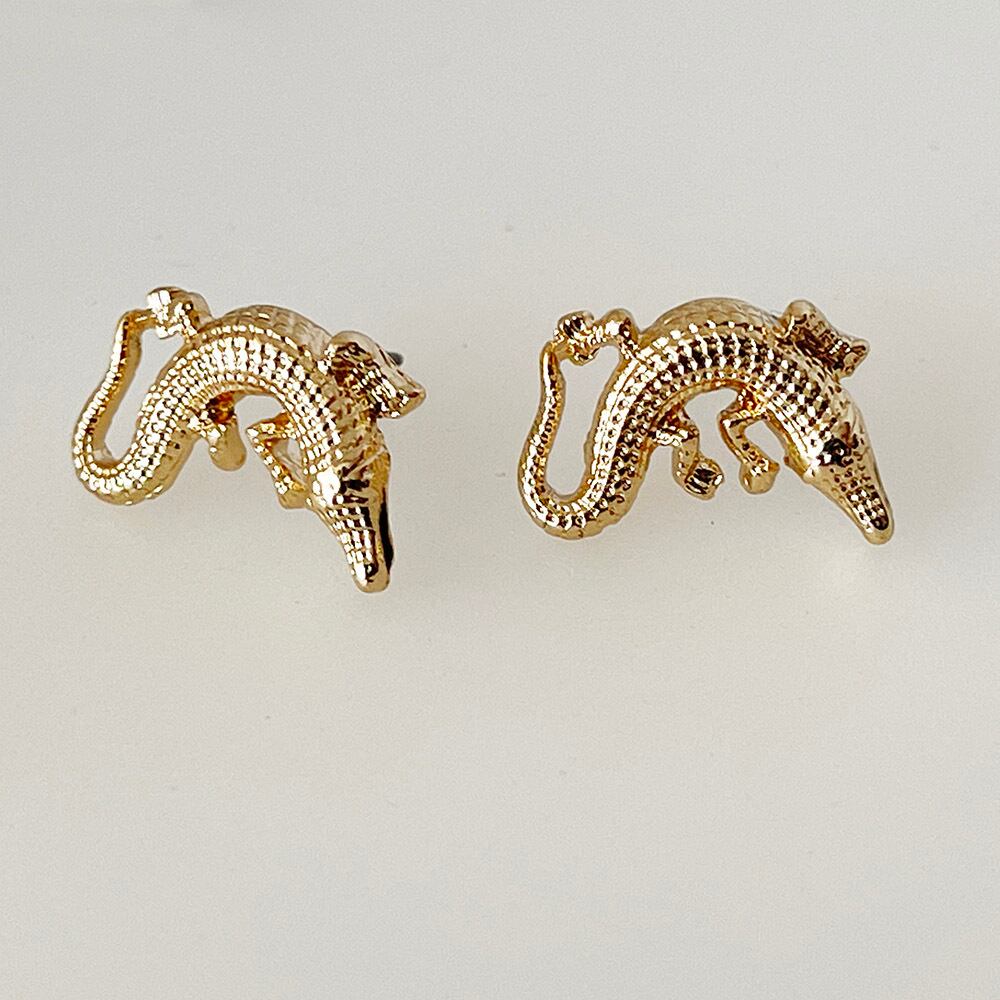 GOGGI カッコイイ ジーオッジ ピアス ワニ 