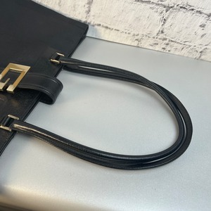 GUCCI グッチ   キャンバス ハンドバッグ ブラック A-9502
