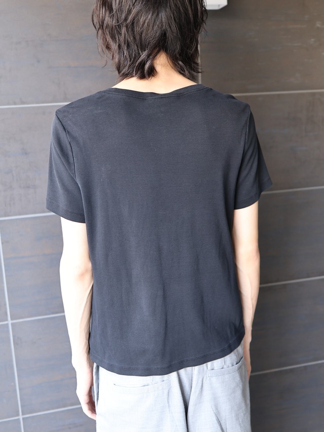 henley neck compact top
