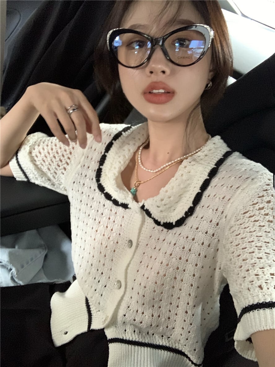 ルーズ薄手セーター サマートップス 夏物 モンロー29742583457