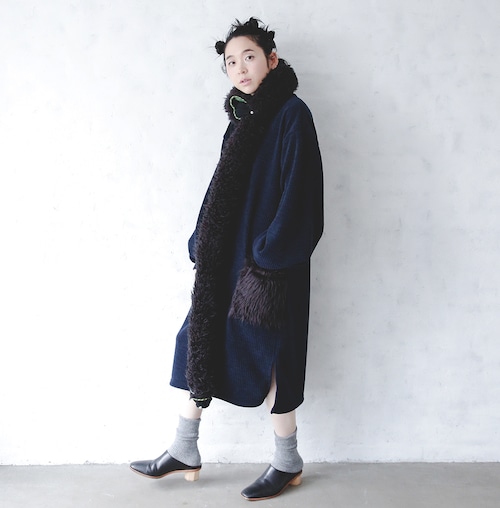 Knit corduroy OP    womens Msize  / Black