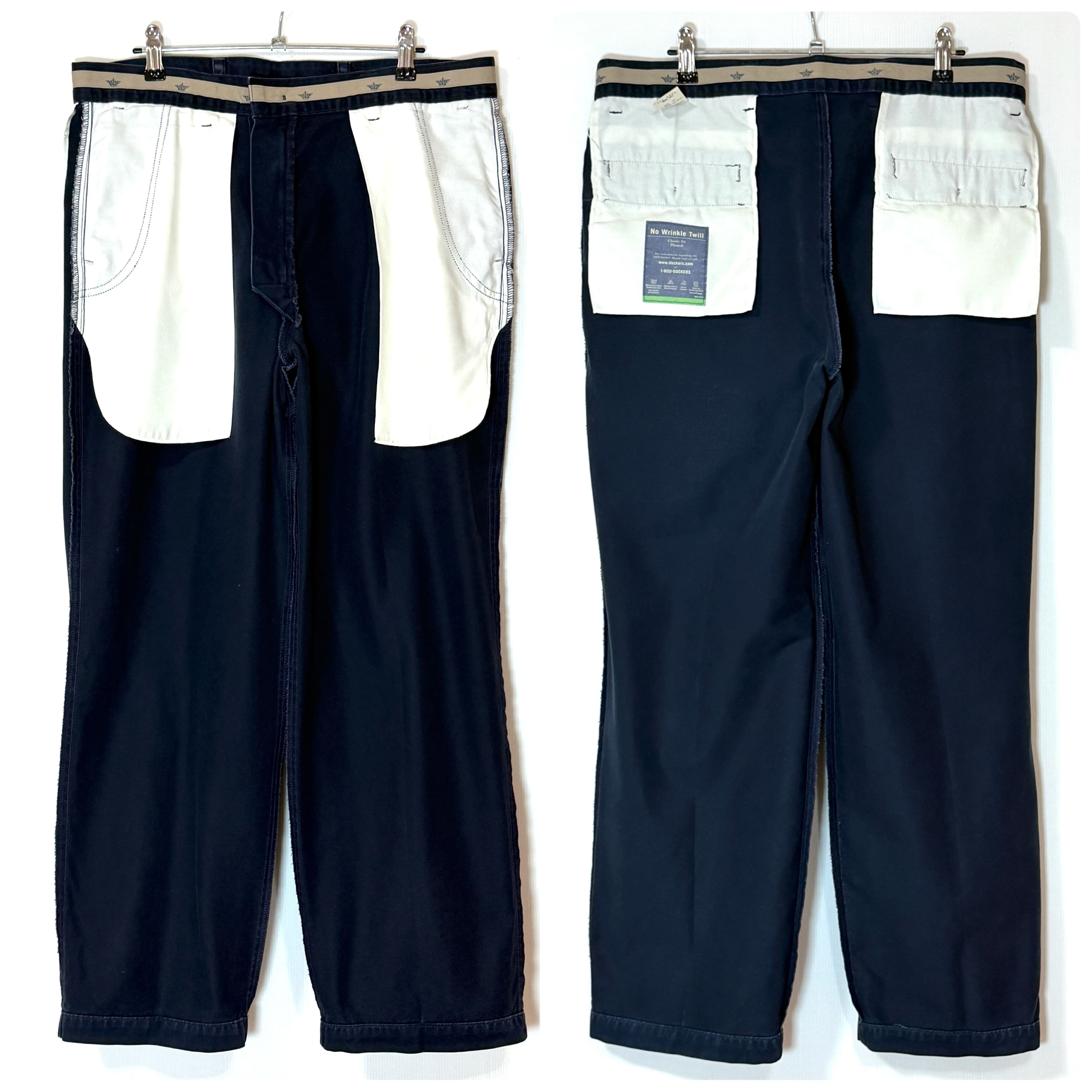 00s 良サイズ DOCKERS ドッカーズ ツータック チノパン【W34L30実寸W34