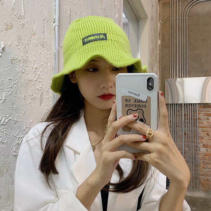 オータムウィンターニットウールレッド 帽子 秋物 冬物 ブラック・アイド・ピーズ65998648830