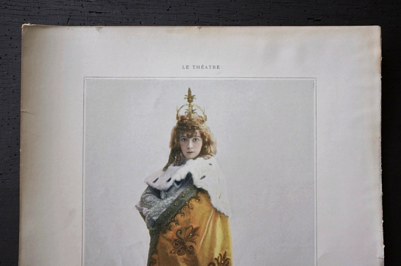 1900s Le Théâtre フランス ベルエポック的女優たちのポートレート Amélie Diéterle アンティーク