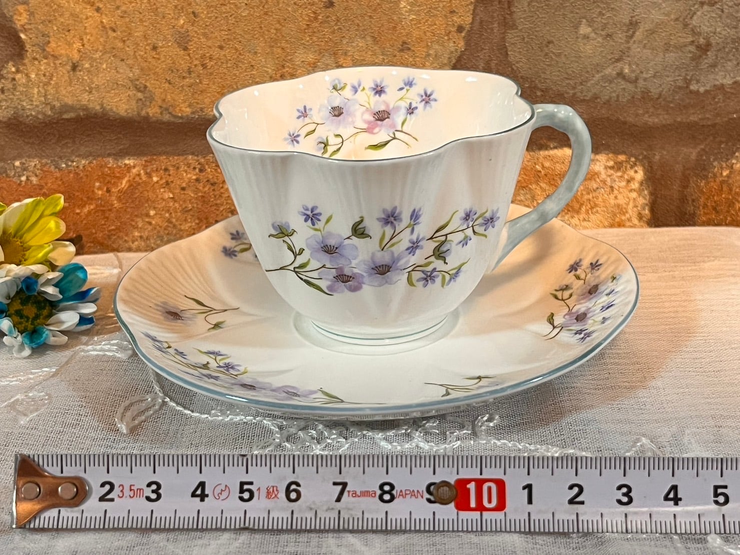 シェリー　ブルーロック　カップ　ソーサー　プレート2枚　カルテット シェリー ブルーロック カップ ソーサー プレート2枚 カルテット