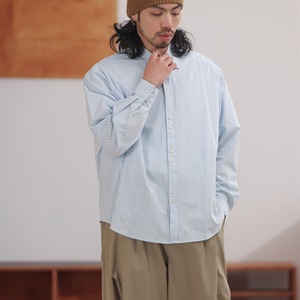 ソフトストライプ ルーズフィットシャツ A2055