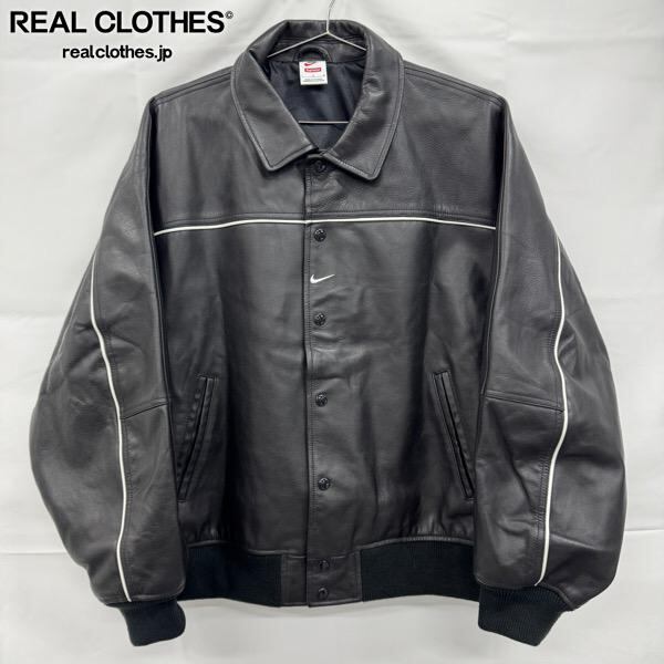 Supreme×NIKE/シュプリーム×ナイキ【25SS】Leather Varsity Jacket
