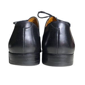 SCOTCH GRAIN black leather shoes