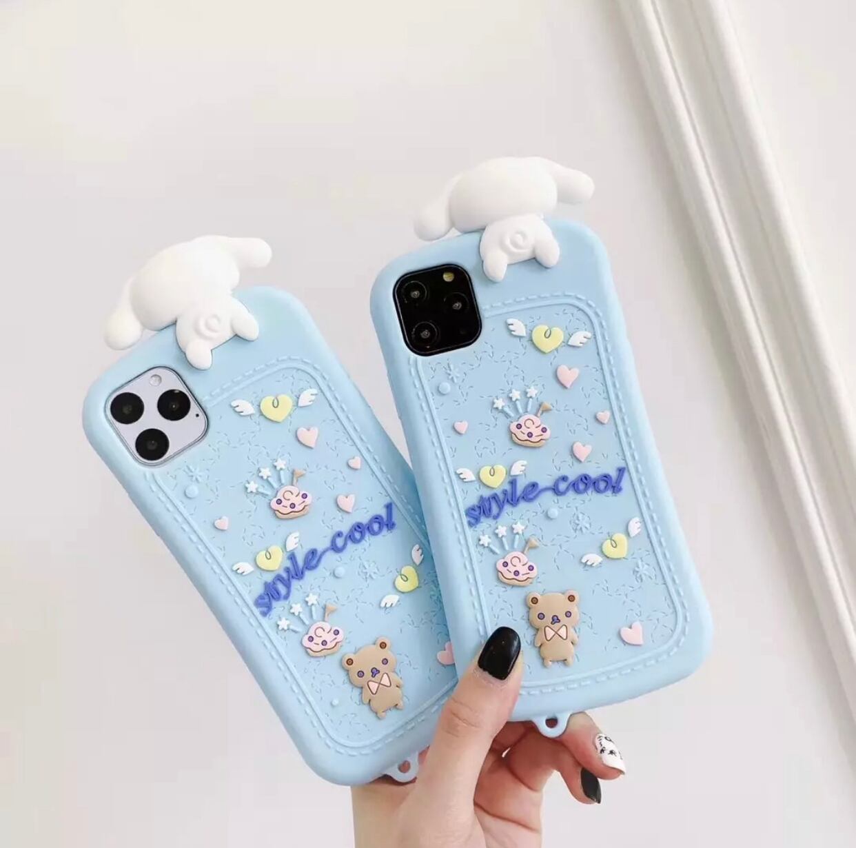 サンリオ シナモロール iPhoneケース オリジナルストラップ付き