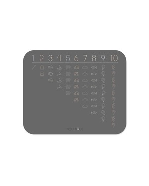 【即納】NOUI NOUI  / XL Place mat   Learning Numbers　学習マット　お食事マット　ランチョンマット