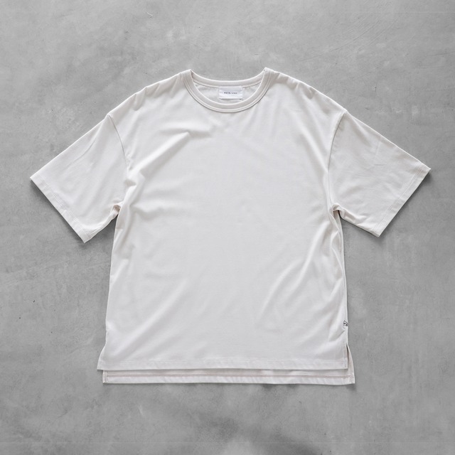 HUIS in house / SUVIN COTTONビッグTシャツ - グレージュ