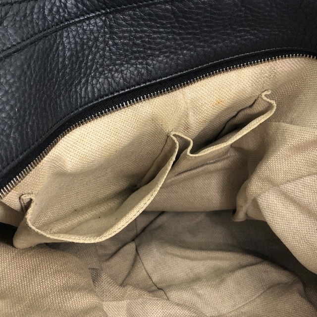 GUCCI グッチ ショルダーバッグ ブラック ロゴ レザー セミショルダーバッグ vintage ヴィンテージ オールド 4wyrtg