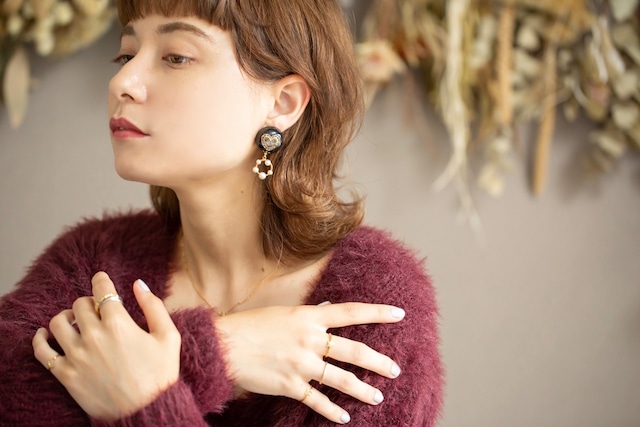 【Hiver】イヴェール ピアス(S2121-06)《一点もの限定デザイン》
