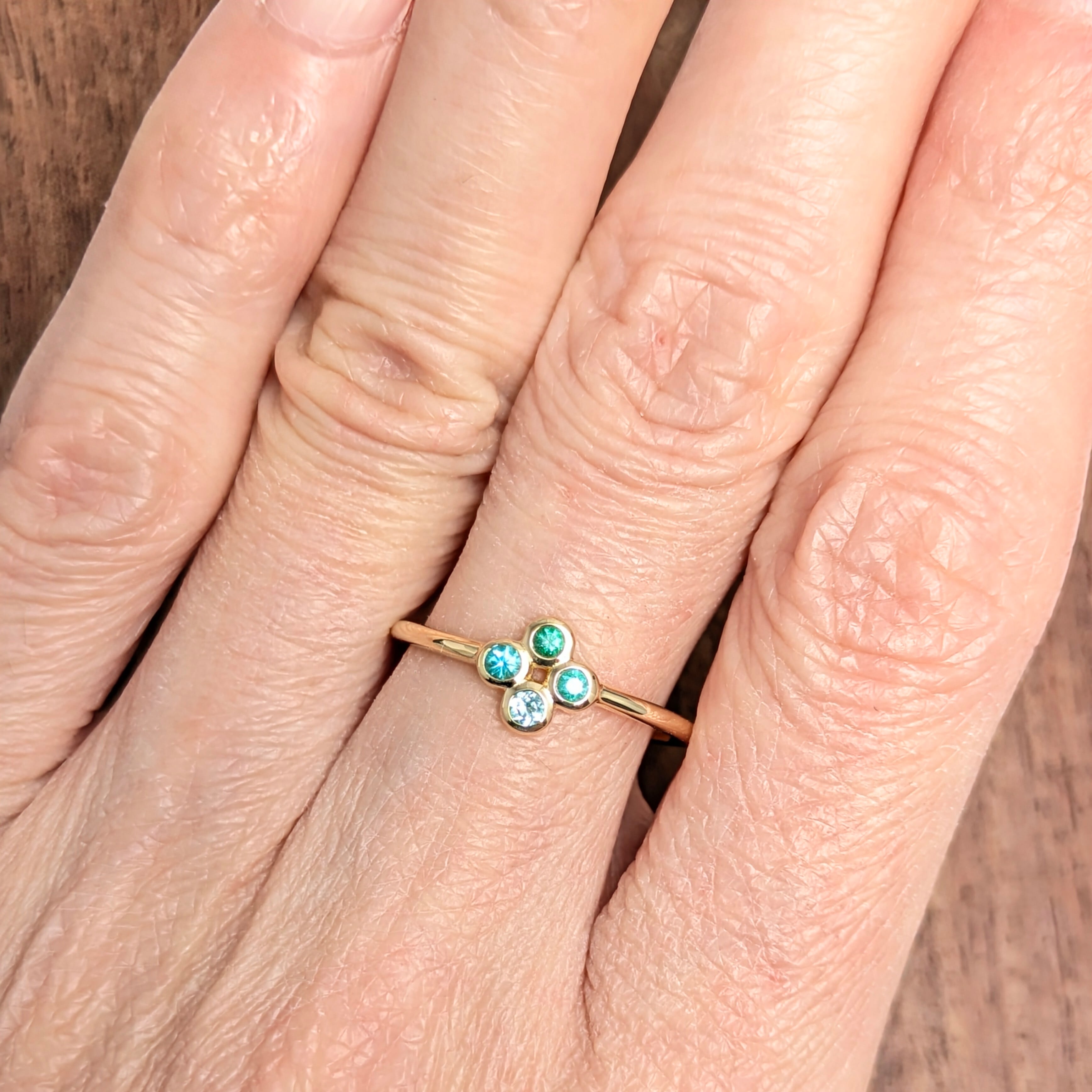 K18パライバトルマリンリング ブラジル・バターリャ産 パライバ