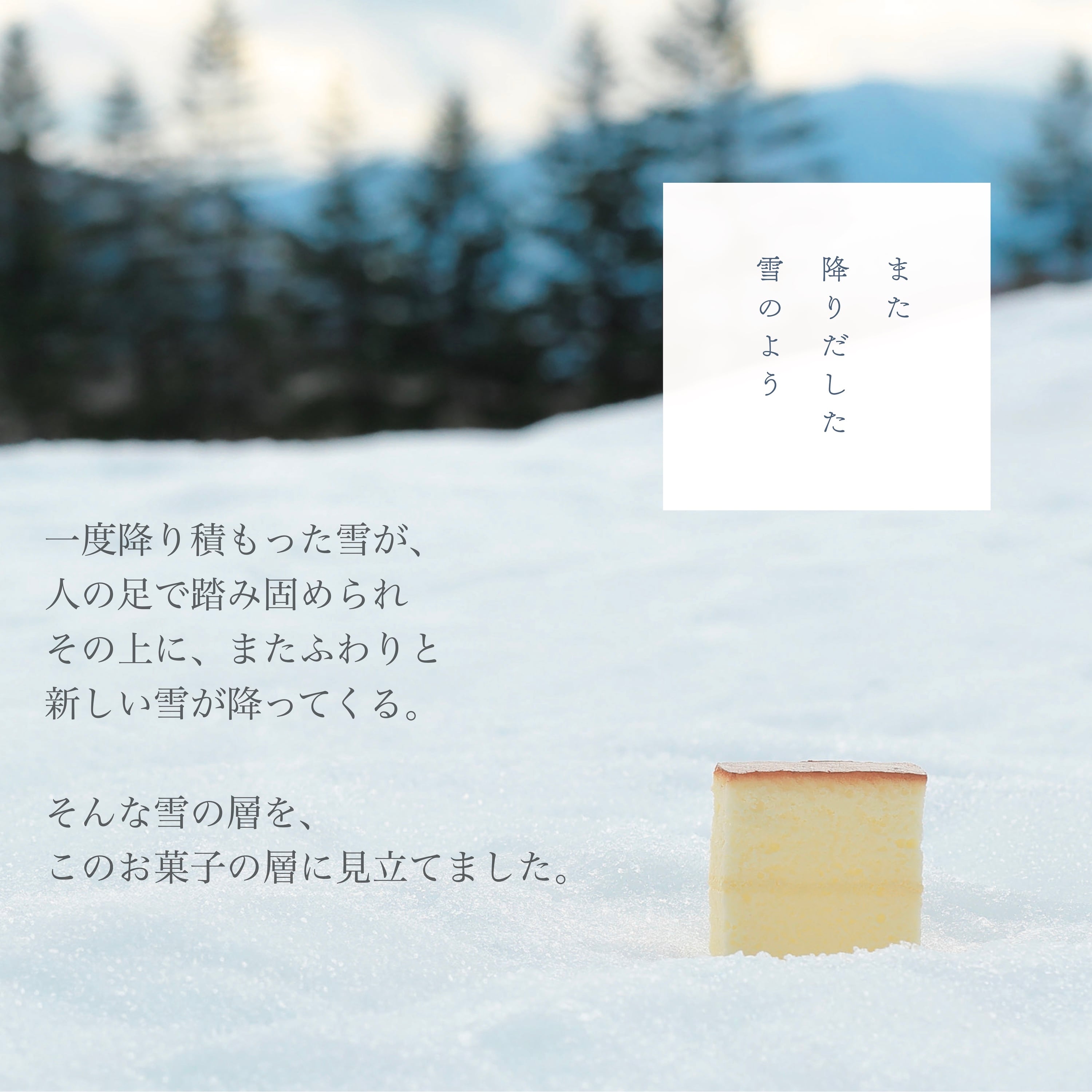 【雪景色パッケージ】また降りだした雪のよう　8個入