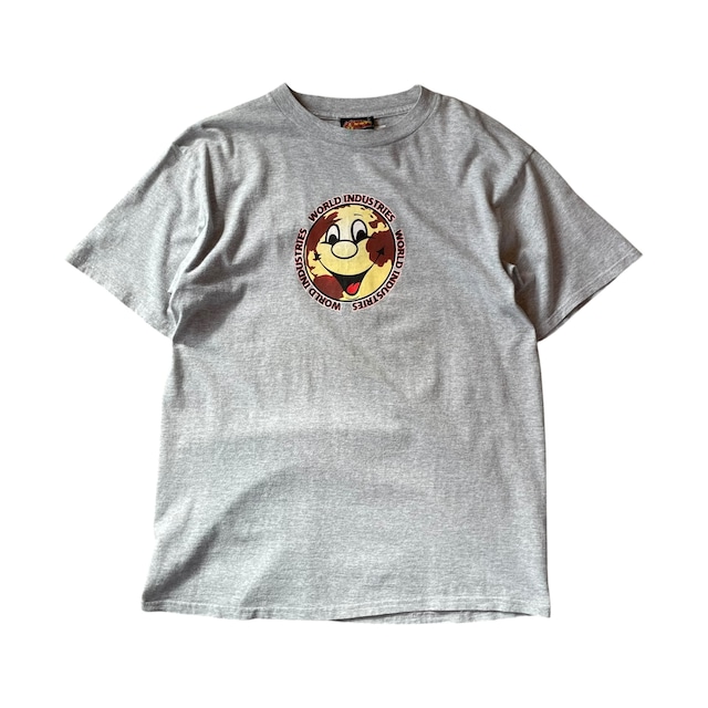 Late 1990s World Industries Earth Smily Face T-shirt