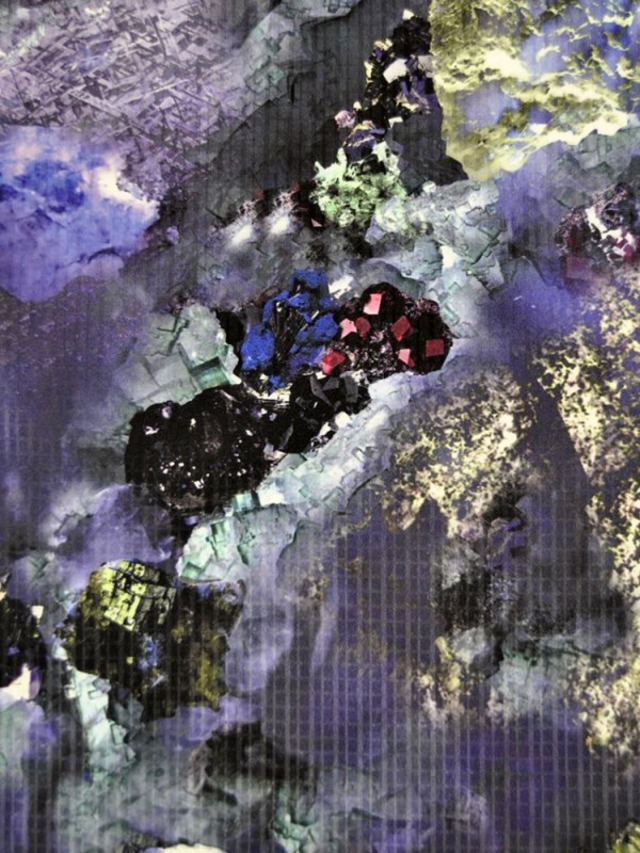 【受注商品】Rumi Rockきもの「鉱物ーミネラルの力ー」パープル　[A864]