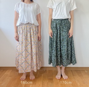 オーガニックコットンスカート すずらん