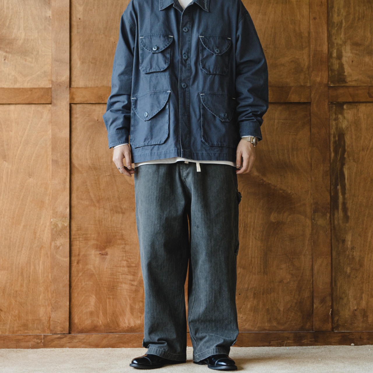 ヴィンテージ フィッシュボーン カーゴパンツ N3485 - 8