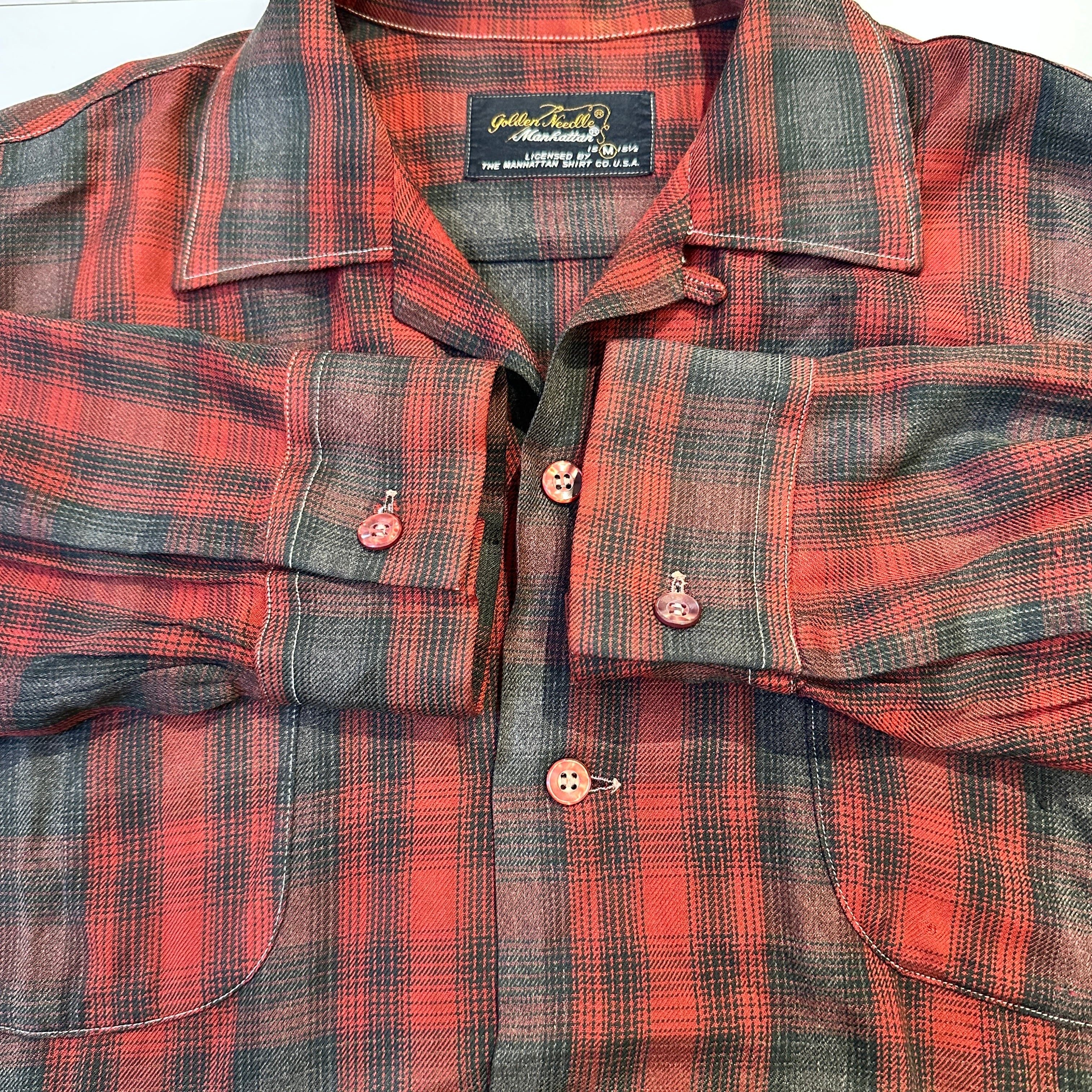 1960s MANHATTAN GOLDEN NEEDLE SHIRT | safarionline