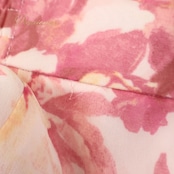 社交ダンス 衣装 スカート ピンク系 チャコット Chacott 練習 レッスン 花柄 淡い シフォン 透け感 上品 日本製 かわいい パーティー イベント イエロー系