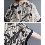 ストライプ プリント ドレス  30009