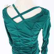 社交ダンス 衣装 スタンダード 上下セット ツーピース レッスンウェア パーティ衣装 Create-Sun クリエイトサン グリーン系 緑 トップス スカート 無地 エレガント フレッシュ 柔らかい 伸縮性 おしゃれ ダンス用 2ピース セットアップ 女性用 汗染み防止 撥水 ポリエステル 光沢 上品 スカート丈 靴下 コーディネート シンプル アクティブ