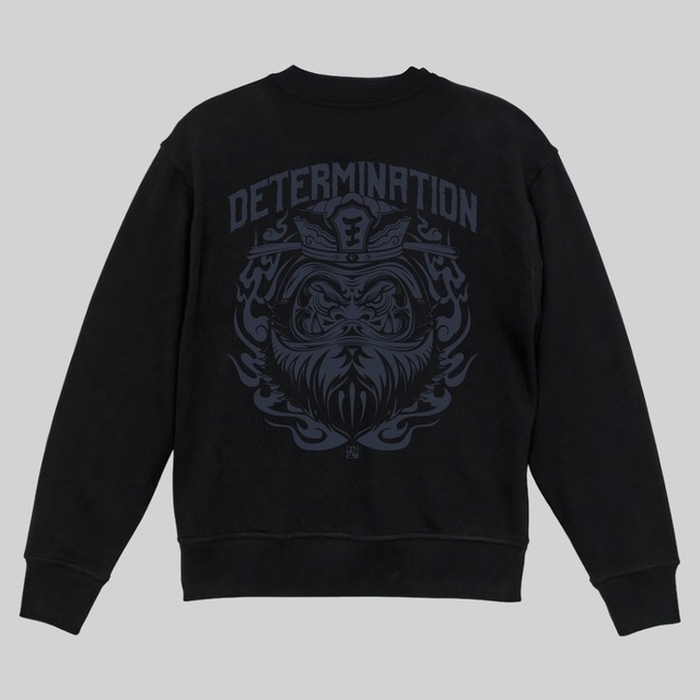 閻魔達磨ヘビーウェイトクルーネックスウェット 勝色プリント【TIKTOK】