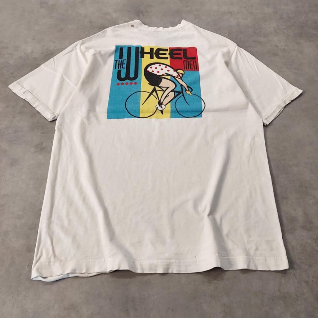 クレイジーシャツ Tシャツ 古着 90s USA製 白 XL 14038