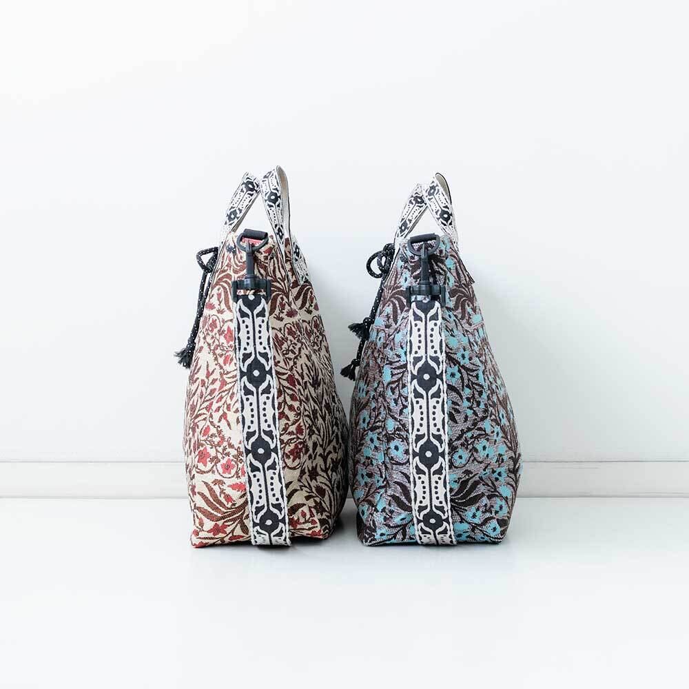 Bindu ボタニカルフラワージャカードモチーフバッグ | LASQ store