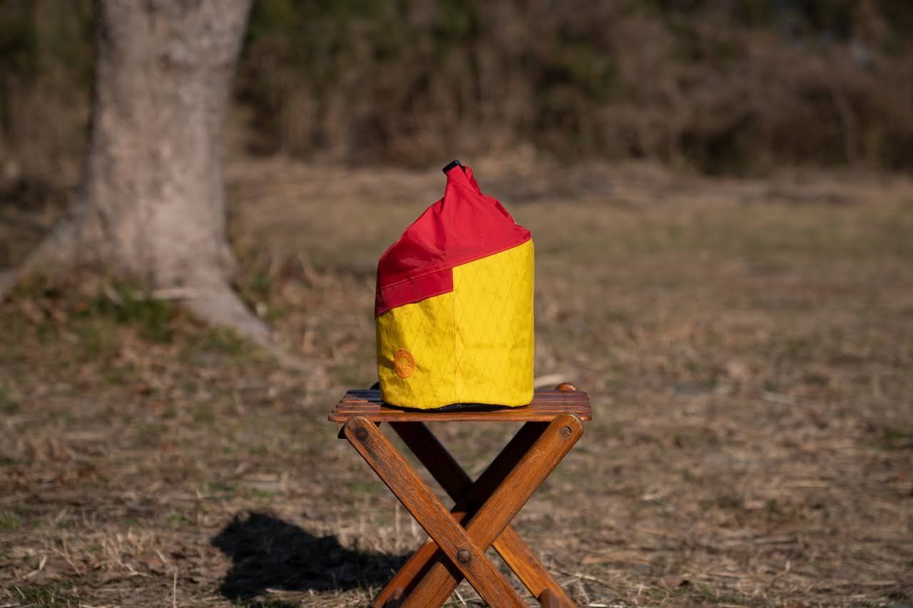 マルチポーチ Journey pouch イエロー×レッド