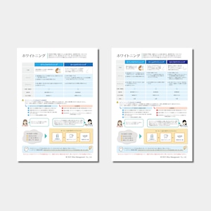 【データ販売】ホワイトニングの治療説明2種