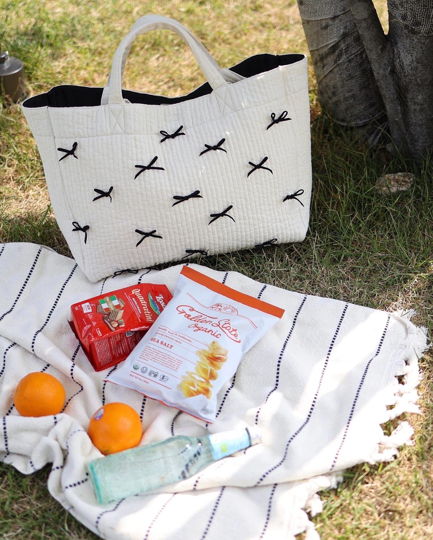 【新品未開封】gypsohila picnic bag Msize/White