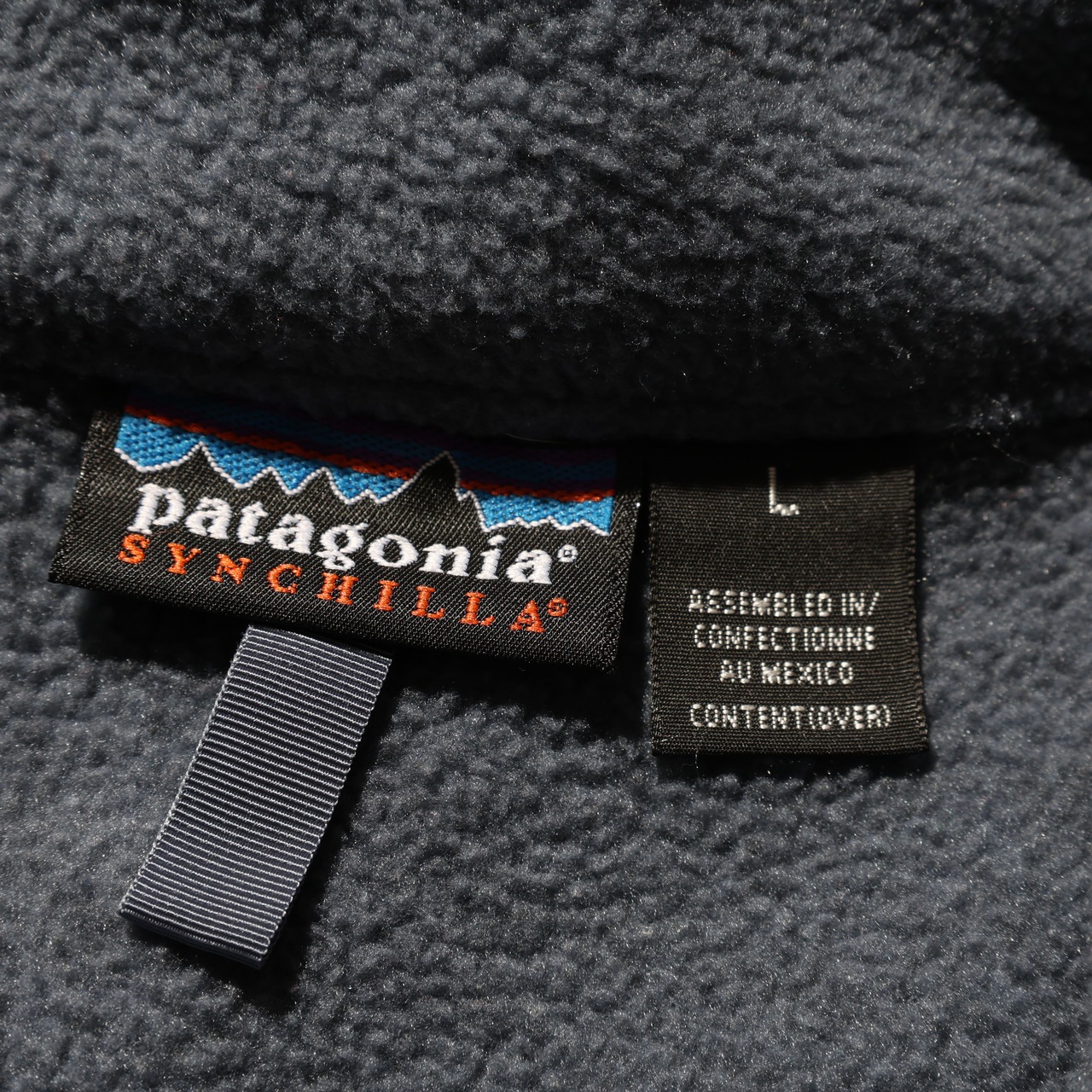 L 02年 ブルーグレー Synchilla Marsupial Patagonia シンチラ マースピアル パタゴニア ハーフジップ