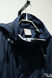 FILA navy nylon hooded jacket